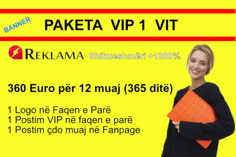 BANNER VIP BIGPAKETA në Platformën Reklamashqip.com